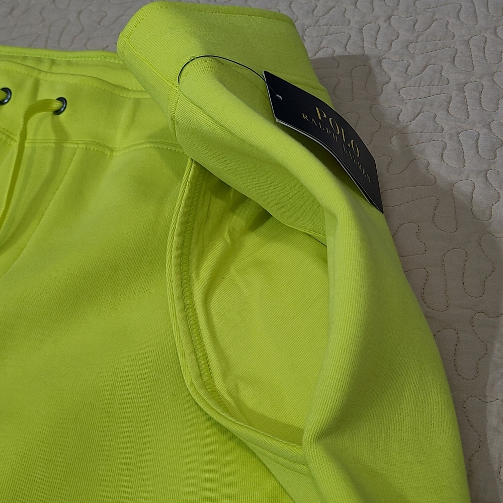 Ralph Lauren Polo Neon embroidered logo double knit jogger sweatpants size 2XLT - Picture 6 of 11